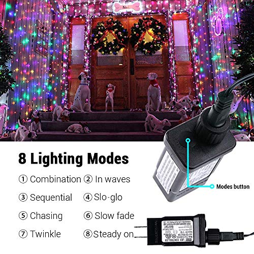 Lyhope Christmas Lights, Low Voltage 66Ft 200 Led Christmas Lights - With 30V Ul Certified Power Supply Adapter String Lights For Indoor, Wedding And Holiday Decorations (Multi-Color) #TOP3