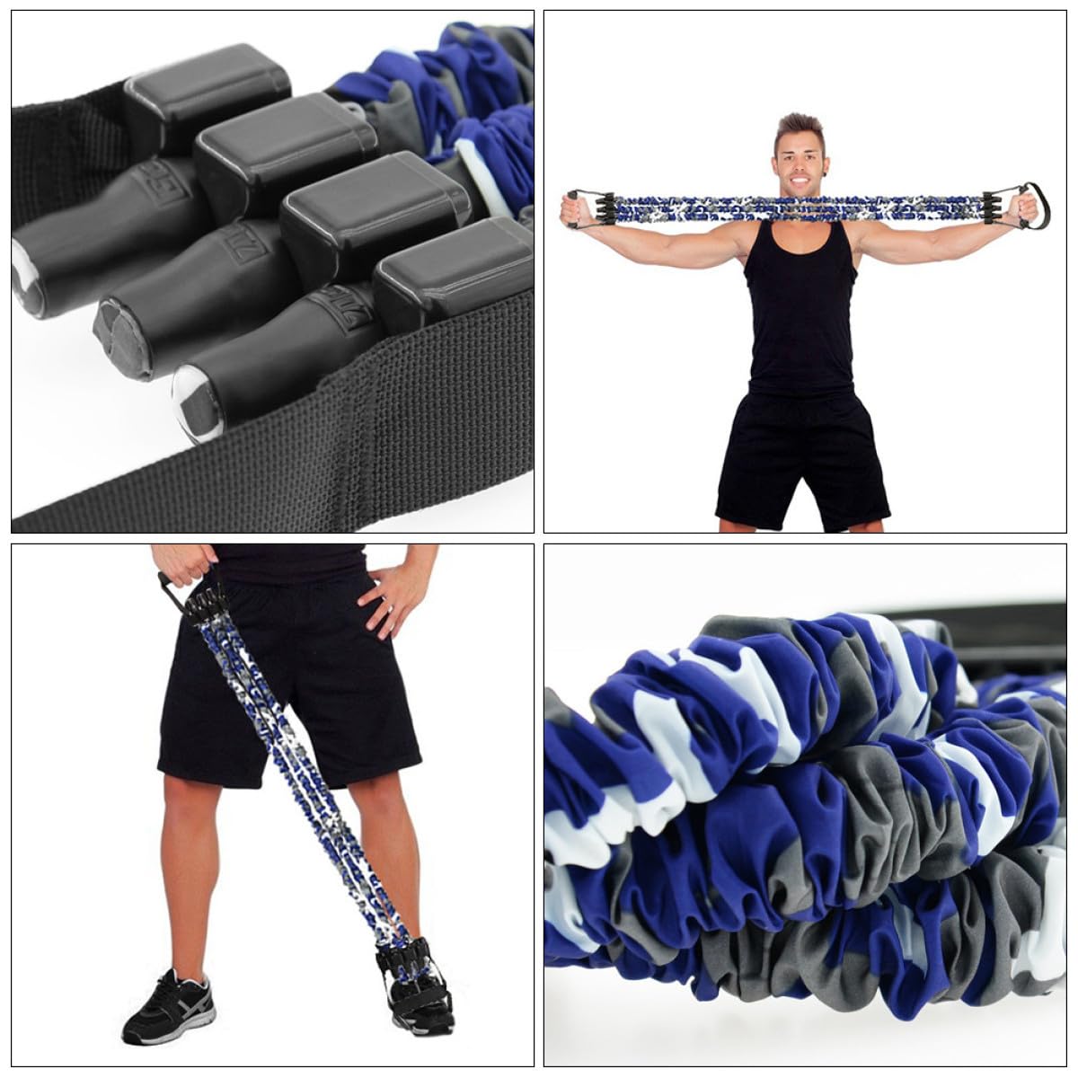 Bande de Résistance Ajustable pour Exercices, Corde de Traction Élastique