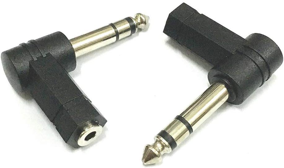 Shengerm 3.5mm Stereo Female to 6.35mm 1/4" Male Right