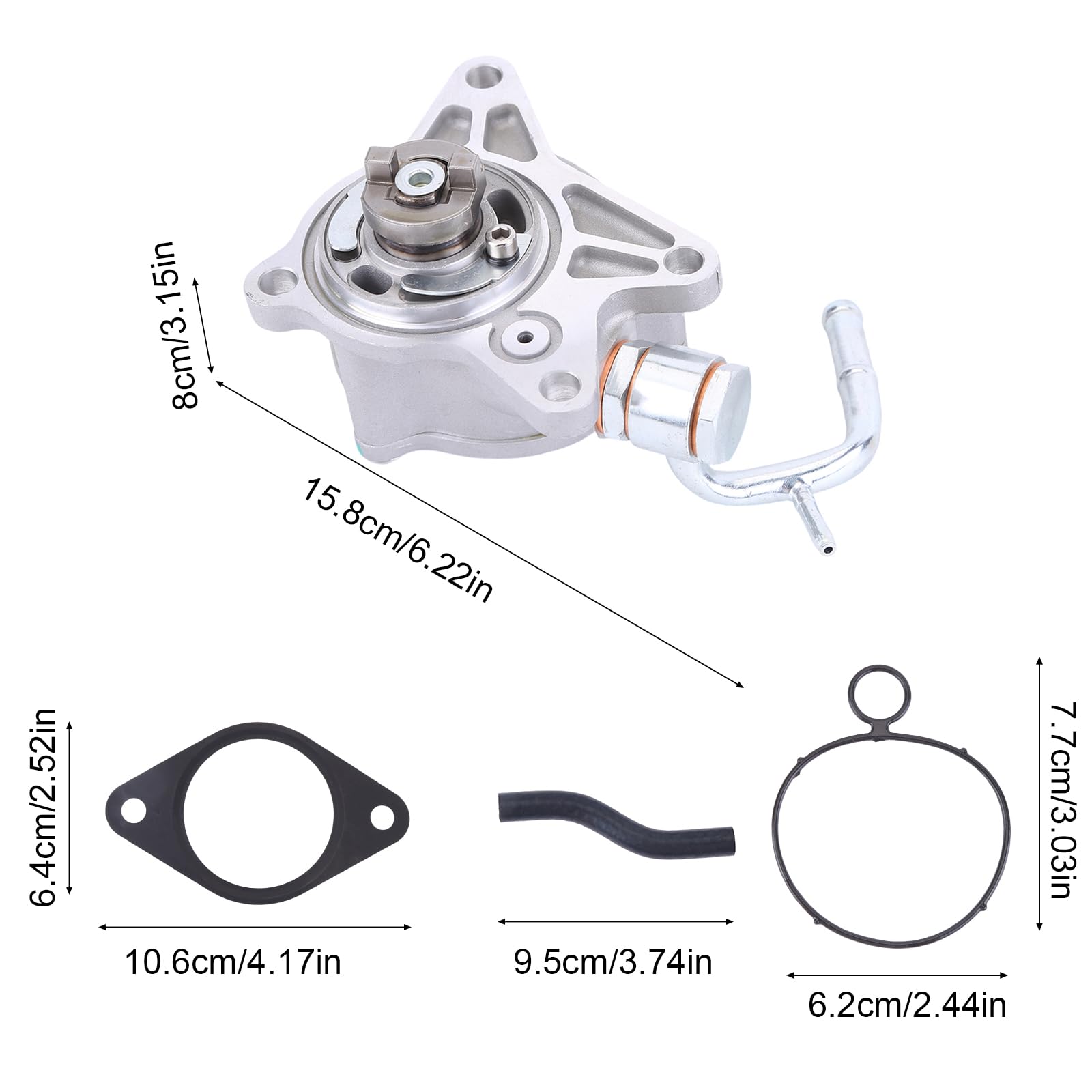 LICHENGTAI Set di pompe per vuoto compatibile con Mazda 3 BM BN Mazda 6 GJ GL 2012-2021 Pompa a vuoto SH1518G00 SH1518G00A SHY218G00A Vacuum Pumps Kit