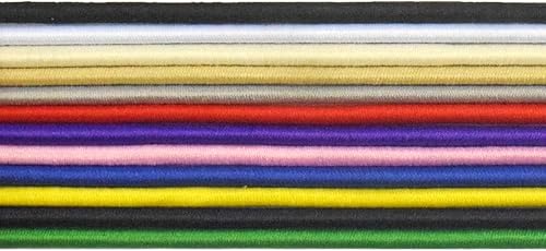 Miniatura 5 de DIY PARK 5 yardas 0.098 in cordón elástico redondo bandas de goma elástica fabricación de joyas costura adornos (marfil)