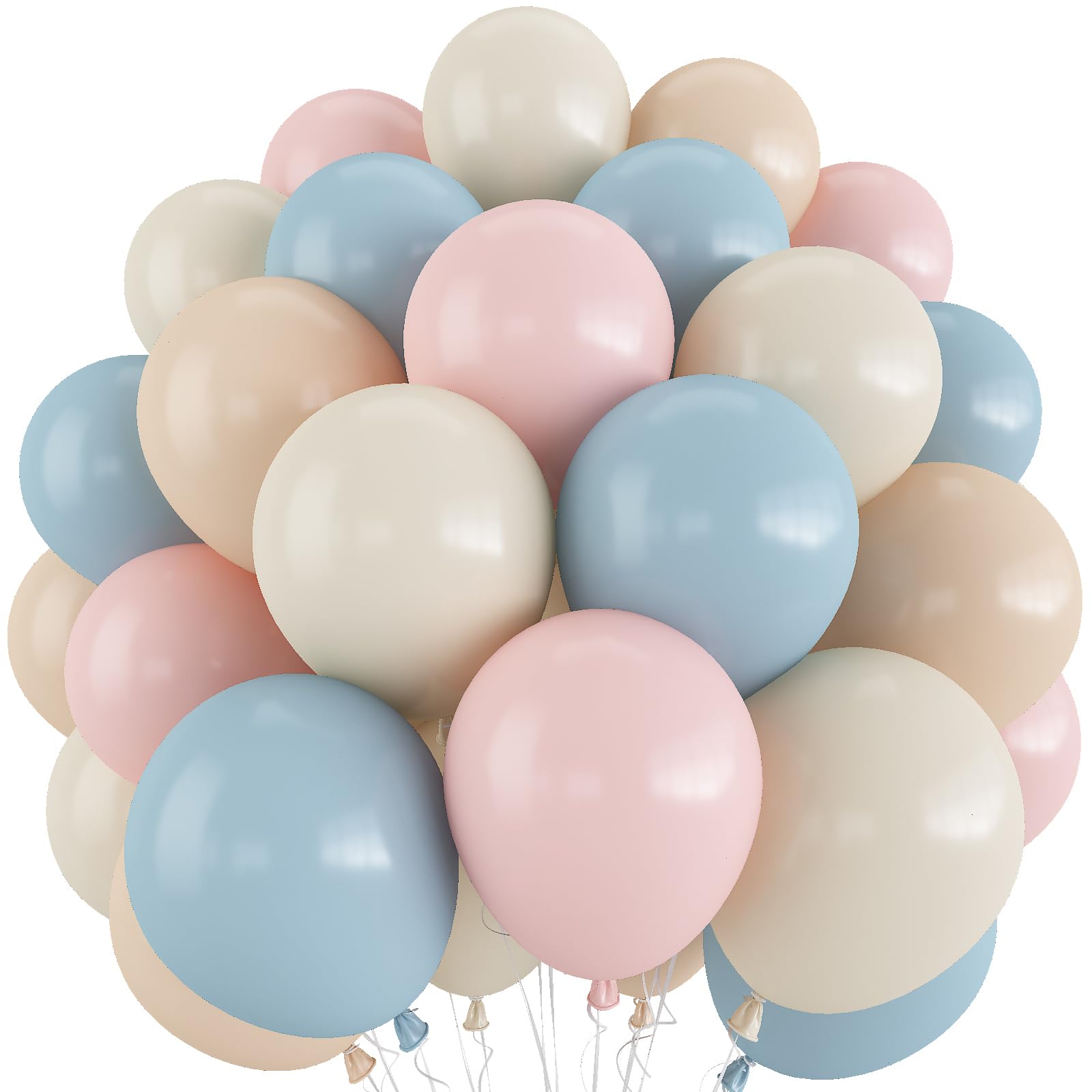 Zakurzony różowy niebieski balon, 60 szt., balony ujawniające płeć, różowy, łupkowy, niebieski, beżowy, piaskowy, biały, na imprezę, balony lateksowe dla chłopca lub dziewczynki, ujawnienie