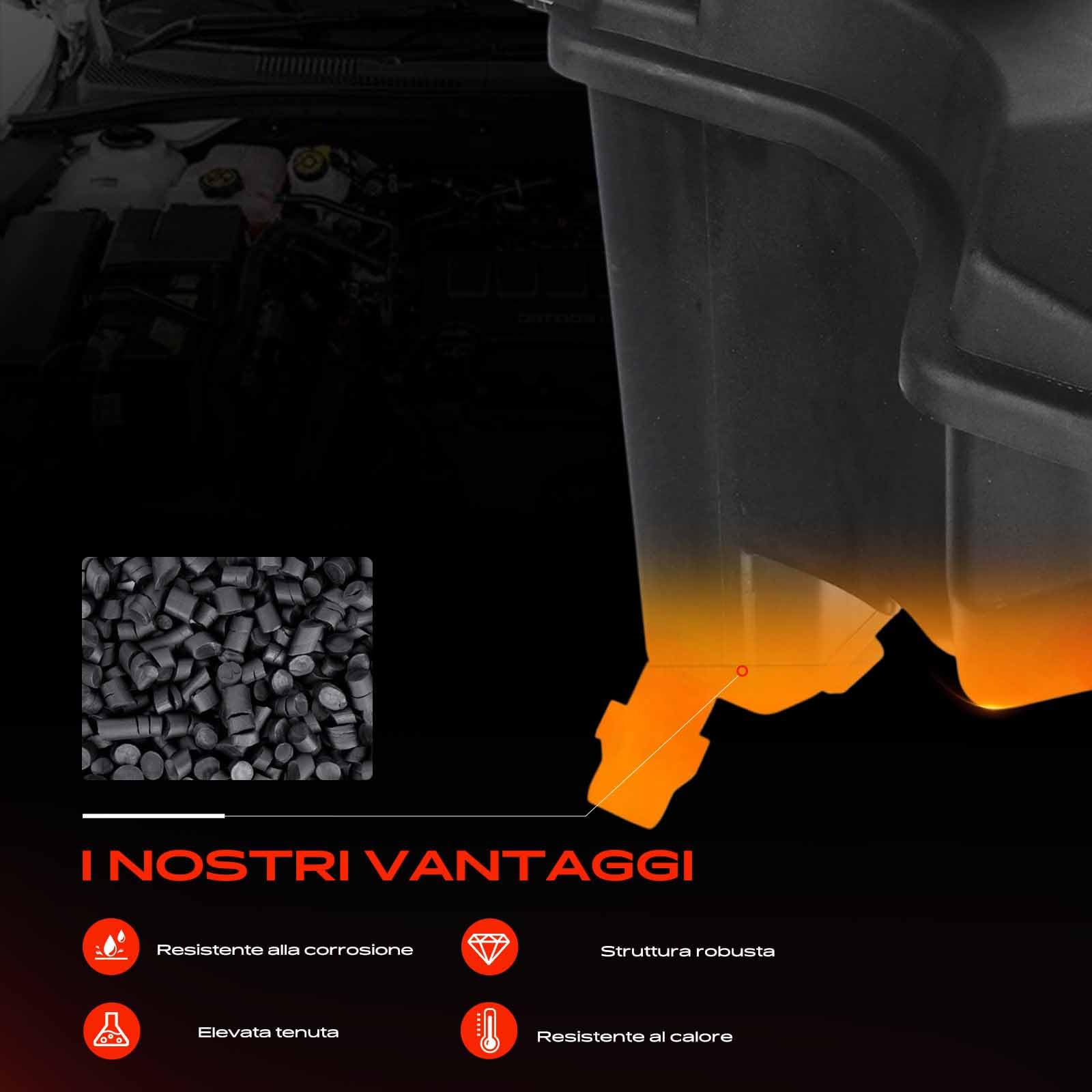 Frankberg Serbatoio di Espansione Refrigerante Intestazione Diesel Compatibile con X1 E84 2.0L Serie 3 Touring E91 2.0L Serie 3 E90 2.0L Serie 1 E81 2.0L Serie 3 Touring E91 3.0L SKEPT0146
