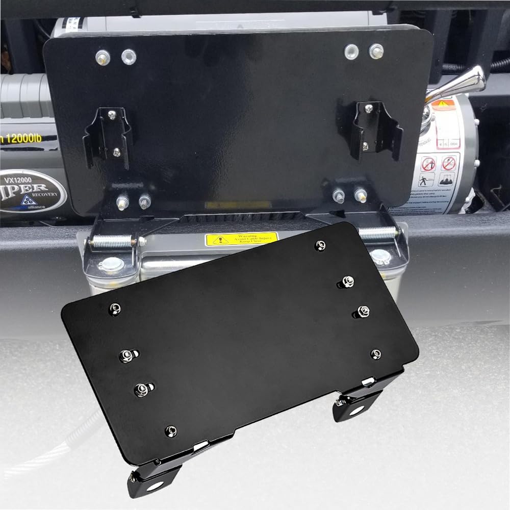 amopacorp Black Stainless Steel Flip-Up Winch Roller Fairlead 8 3/4