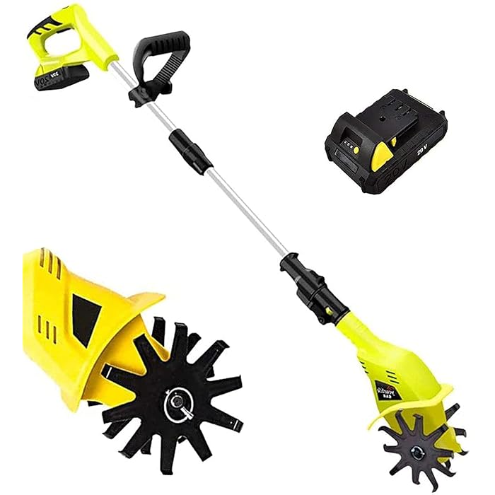 Buy Electric Small Rotavator,Garden Tiller, 20V Electric Cordless Hand