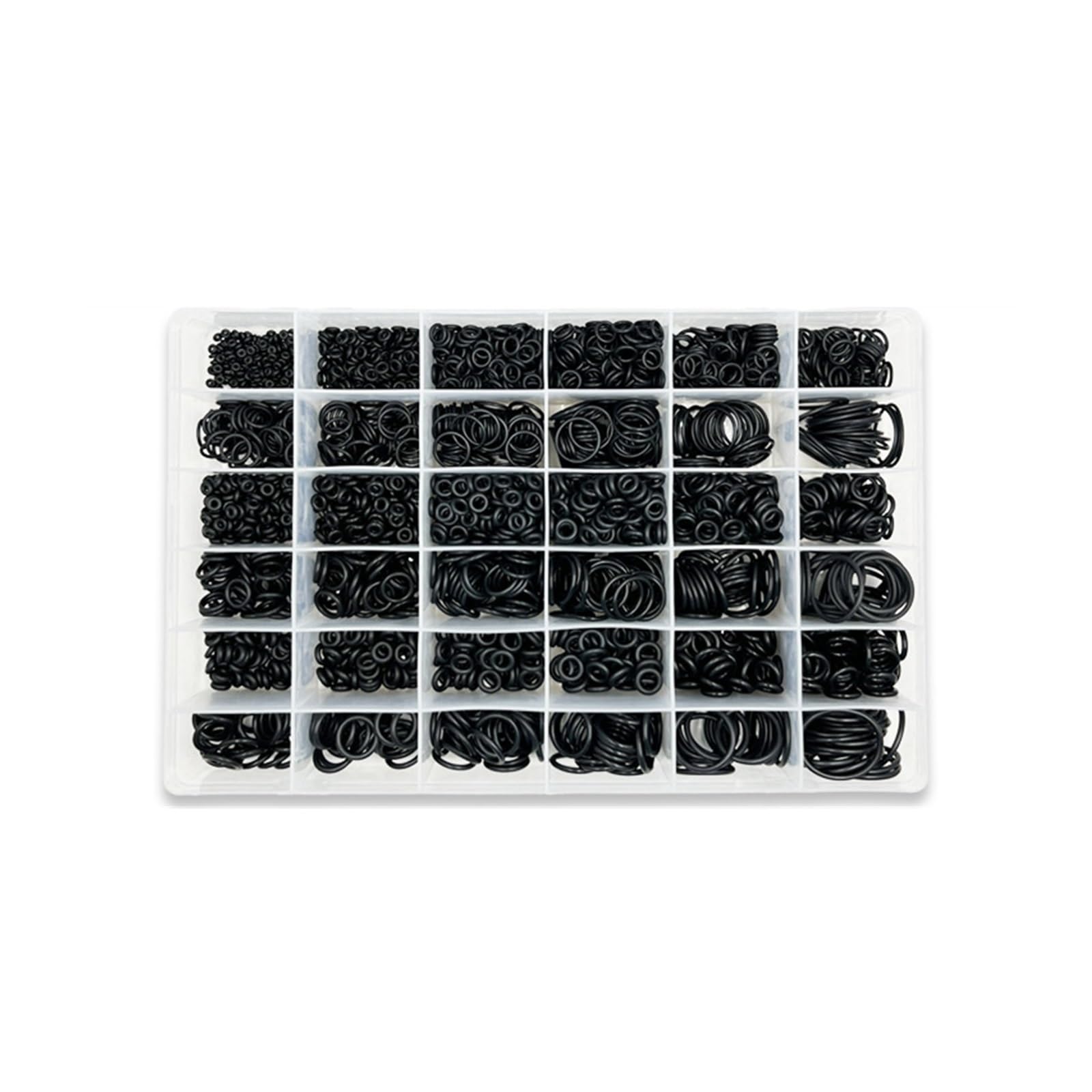 Junta tórica de nitrilo negro, arandela de goma, junta tórica NBR, junta de sellado, grifo de plomería for automóvil, reparación de agua, aceite resistente(2840pcs 1set)