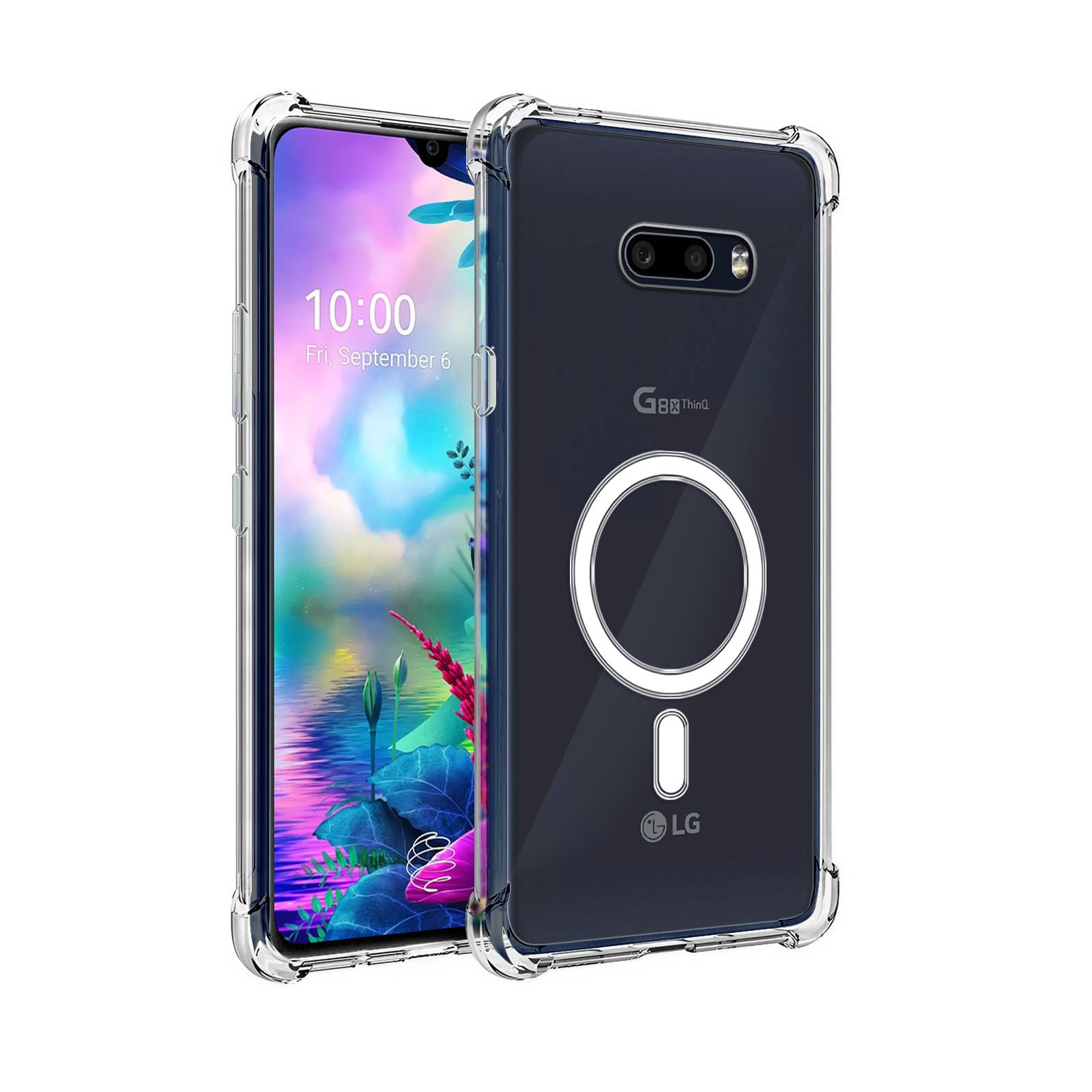 Plus Soft Transparent MagSafe Back Cover for LG G8X ThinQ MagSafe Back Cover Compatible for MagSafe Scratch-Resistant Back Cover (Transparent) (B0CKF2B8RB) Amazon Price History, Amazon Price Tracker