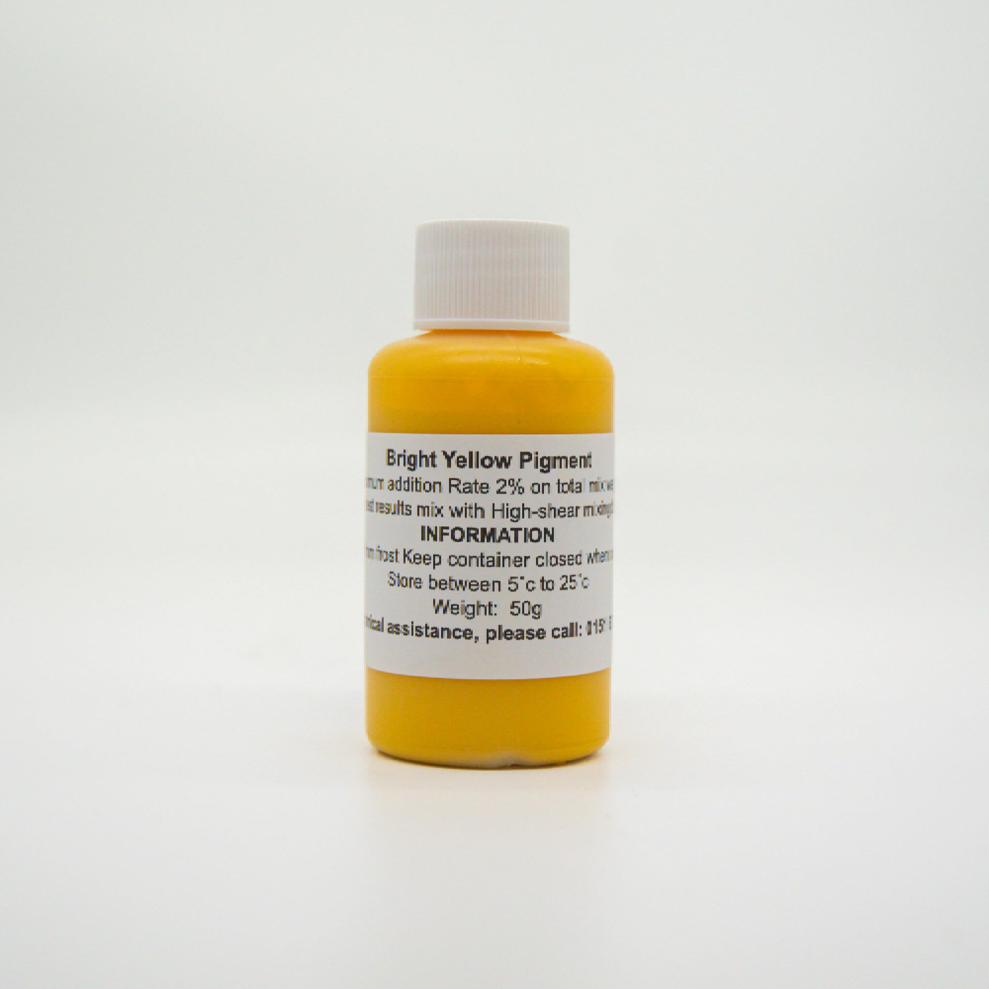JESMONITE Pigment | Colour Solution for all Resin Mixes, compatible with AC100 | Vibrant, Concentrated Colours | Easy to Mix and Use | Artists, Crafters, and Professionals (Bright Yellow, 50g)