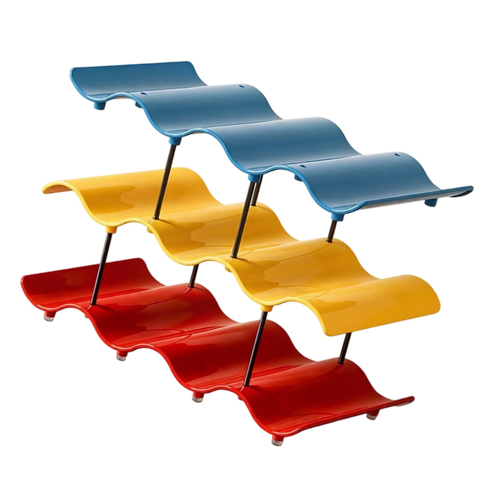 ZEPFJHE Stylish Beverages Container Rack Featuring Multiple Compartments and Efficient for Neat and Neat Surfaces Multiple Layer Cup Stand