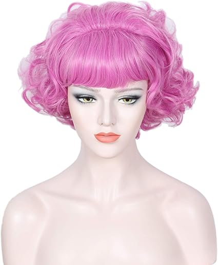 pink 50s wig