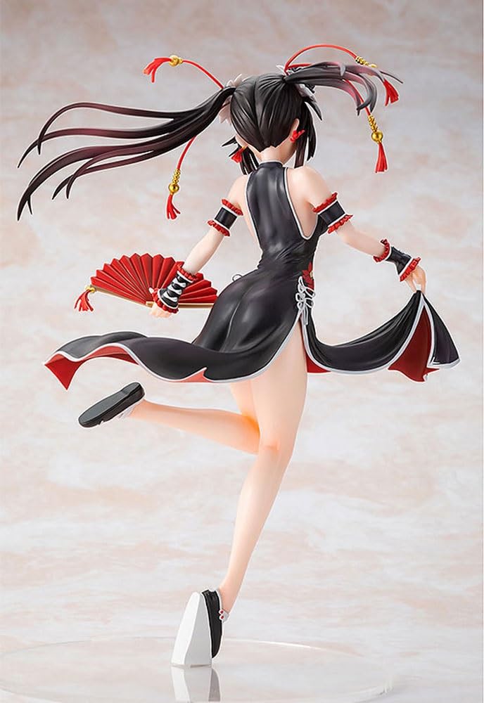 NFsgVCGJVestido Chino Kurumi Tokisaki Ver. Figura di acción 1/7/figura Figura dell'anime/Personaje Pintado 23,5 cm/9,3 Pulgadas