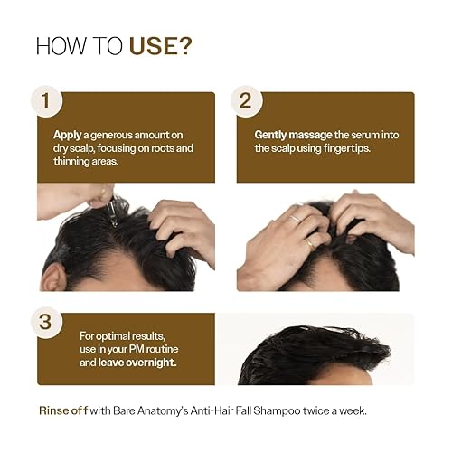 Miniatura 8 de Bare Anatomy Suero avanzado para el crecimiento del cabello  3% Redensyl - 2 veces mejores resultados que el mininoxidil  +4% Anagain + 3% Baicapil