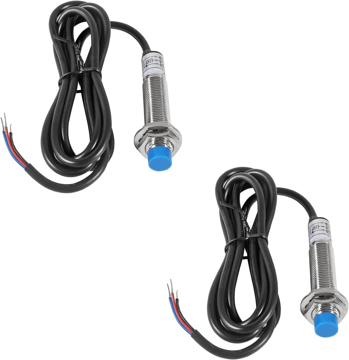 ​​​​2pcs Inductive Proximity Switch LJ12A3-4-Z/AX NPN NC Normally Closed LJ12A3-4-Z/AX Approach Sensor DC 6-36V 4mm Detecting Distance(NPN NC)