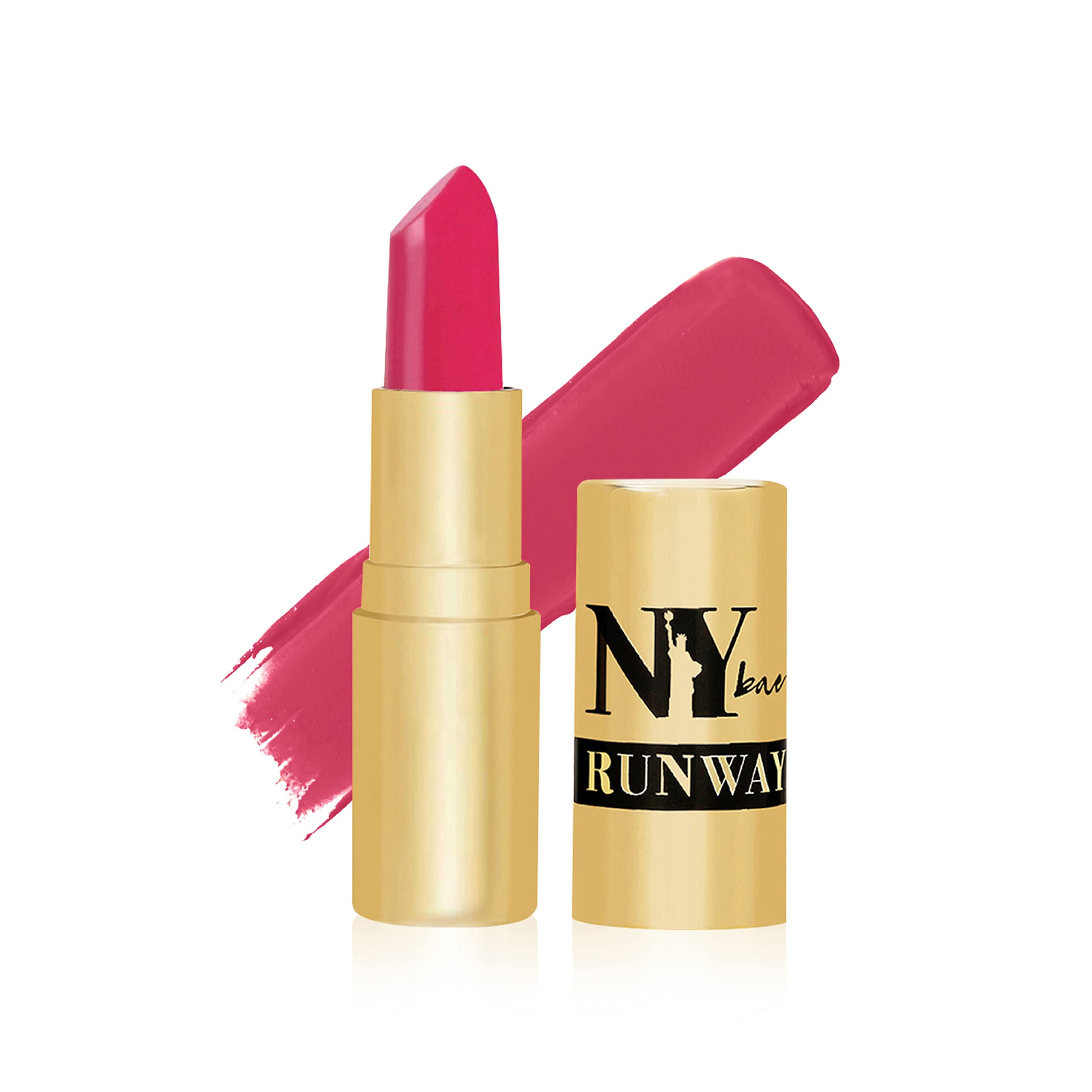 NY Bae Argan Oil Infused Matte Lipstick Runway Range Pink - Play Up 14 (4.5 g) - Highly Pigmented & Long Lasting - Cruelty Free