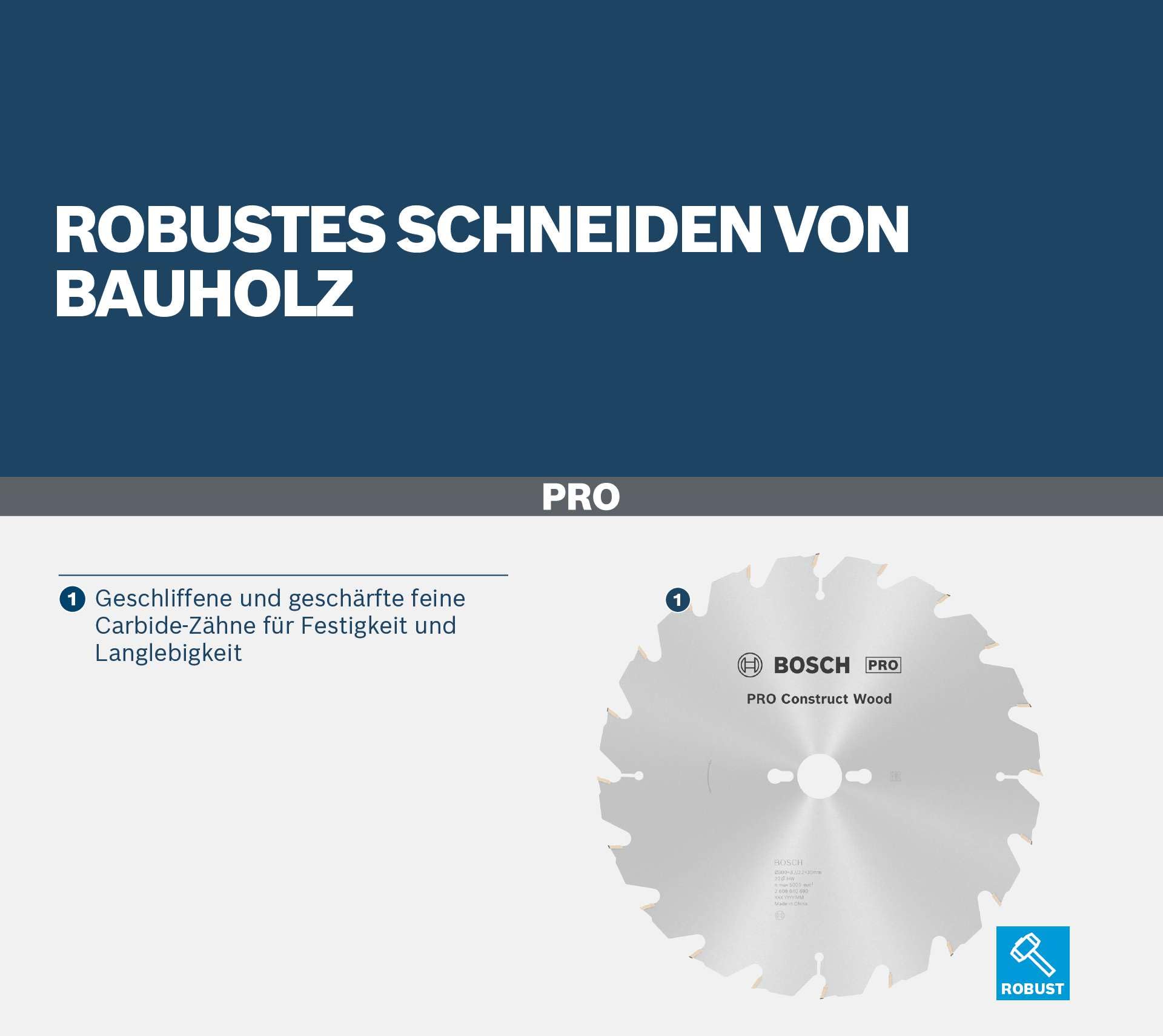 Bosch Accessories Bosch Professional 1x Kreissägeblatt Construct Wood (für Holz, Sägeblatt Ø 400 x 30 x 3,5 mm, 28 Zähne, Zubehör Kreissäge)