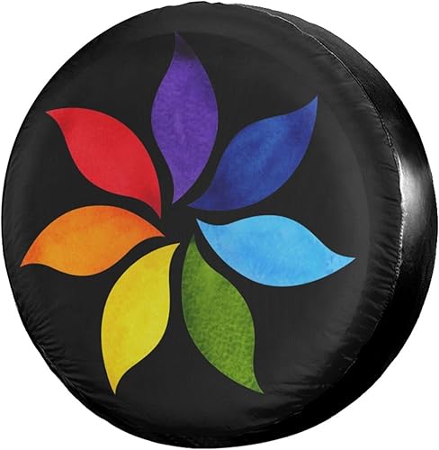 Vista 50 de Foruidea Cubierta de neumático de repuesto con estampado de huellas de perro y gato, a prueba de polvo, para remolque, RV, SUV y muchos vehículos