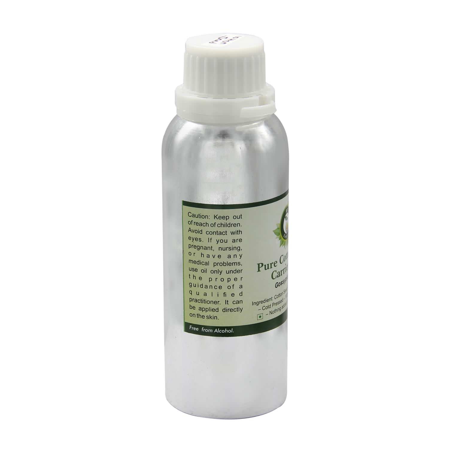 R V Essential Pure Cotton Seed Carrier Oil 630ml (21oz)- Gossypium Spp (100% Pure and Natural Cold Pressed)