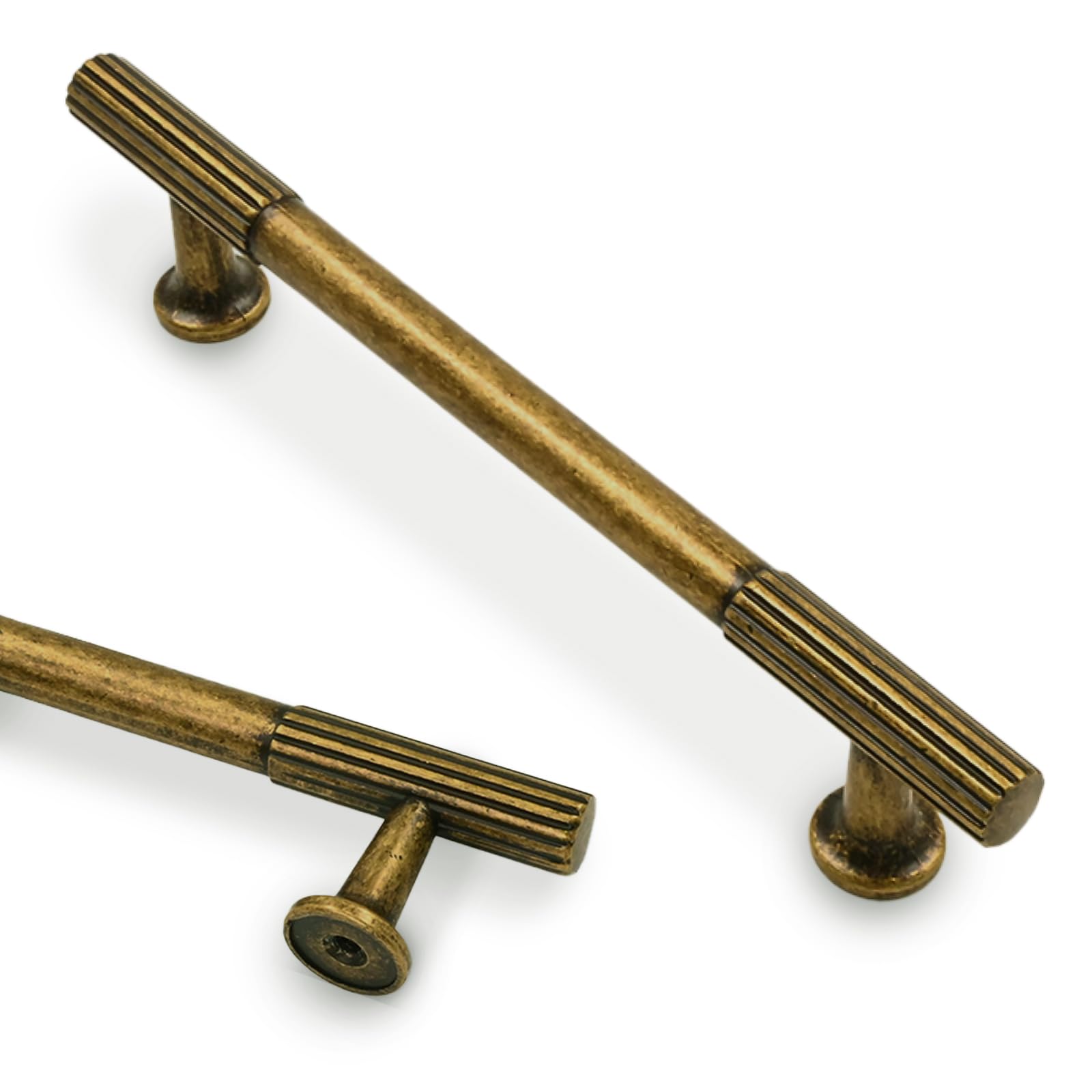 Asidrama 10 Pack 5 Inch(128mm) Antique Brass Cabinet pulls Kitchen ...