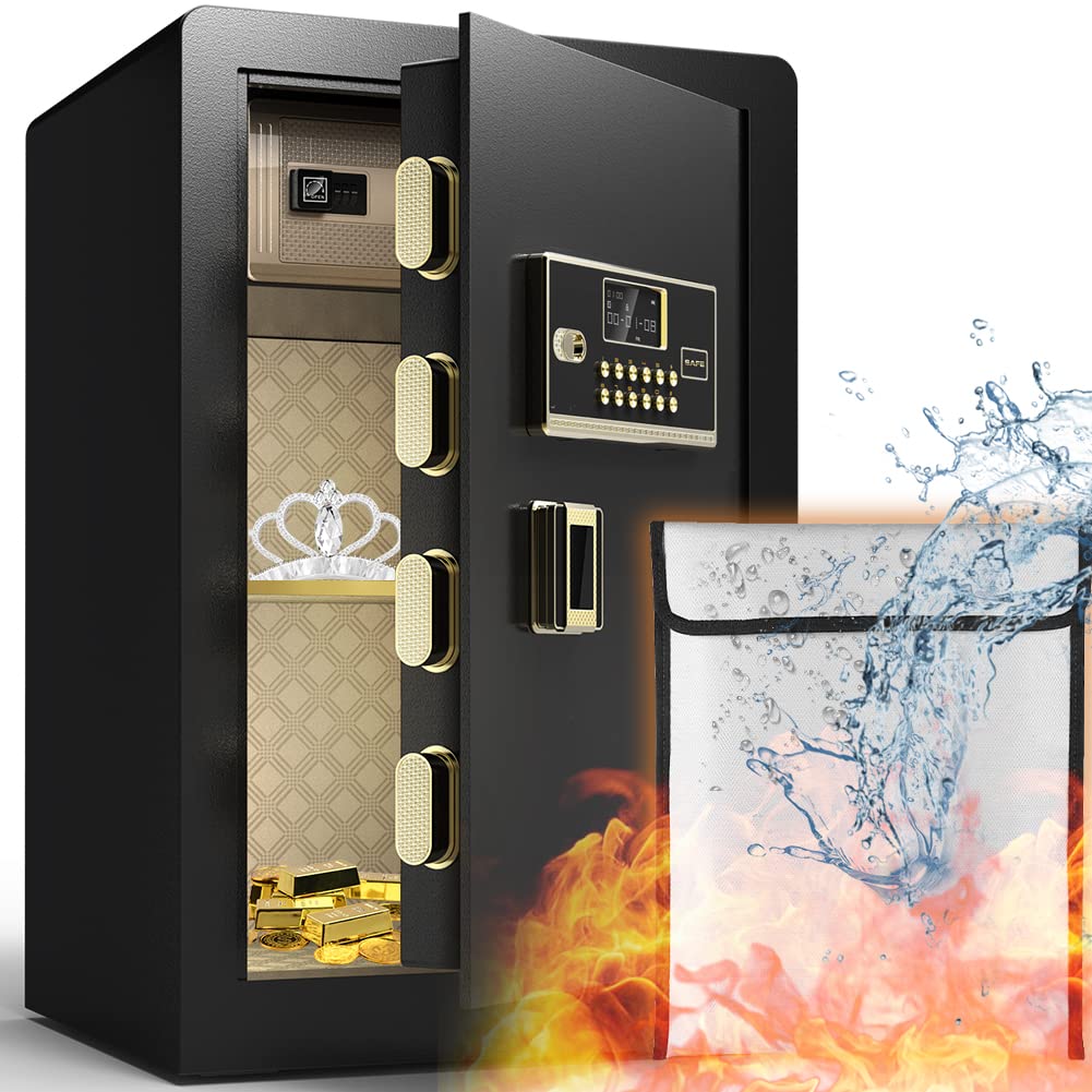 Buy 2.4 Cub Fireproof Safe Box, with Waterproof Fireproof Money Bag