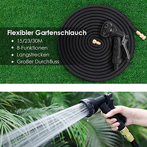 Willcrew Gartenspritze 8 Modi - Mit Schaumdüse & Waschhandschuh