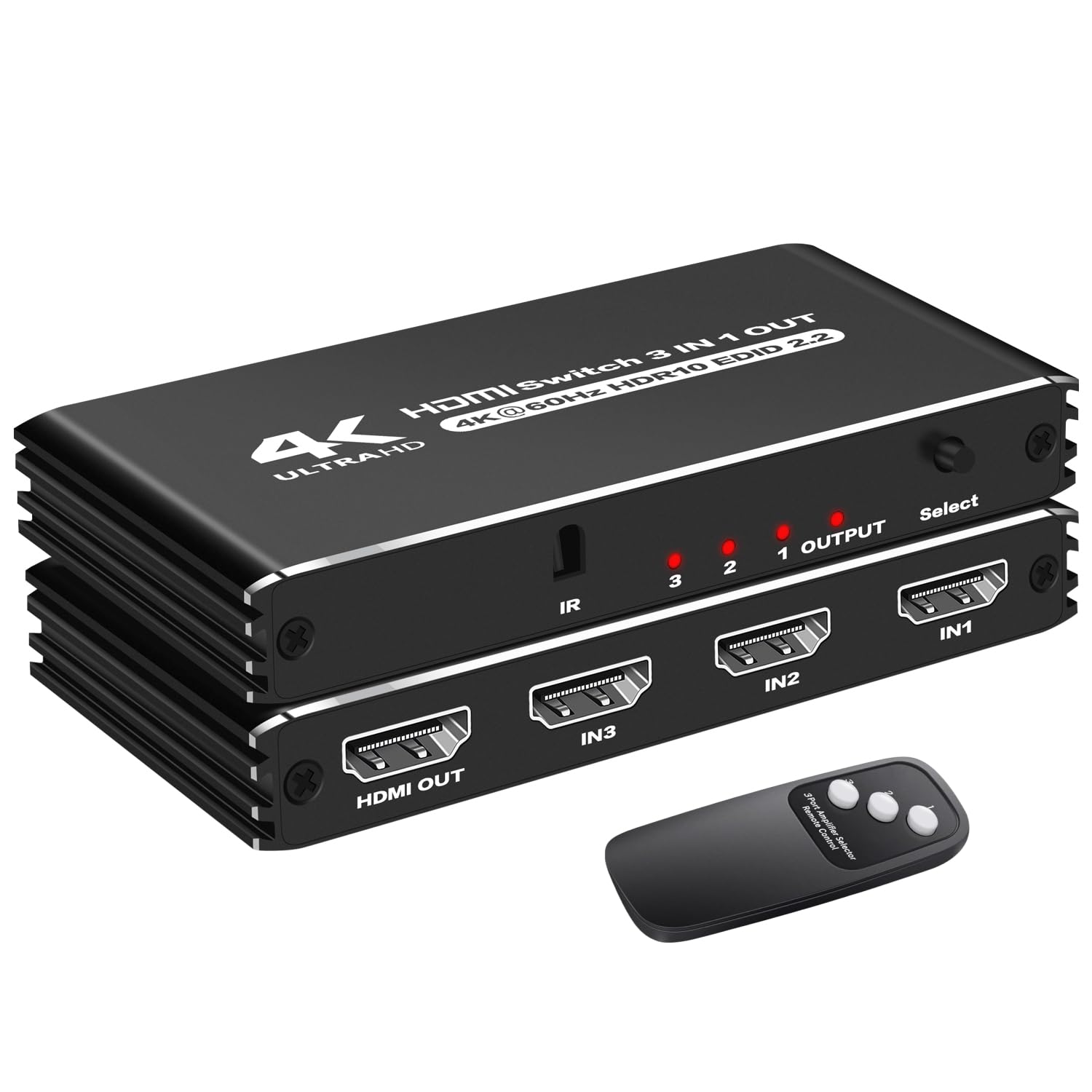 Amazon | HDMI切替器 4K@60Hz HDMIセレクター 3入力1出力