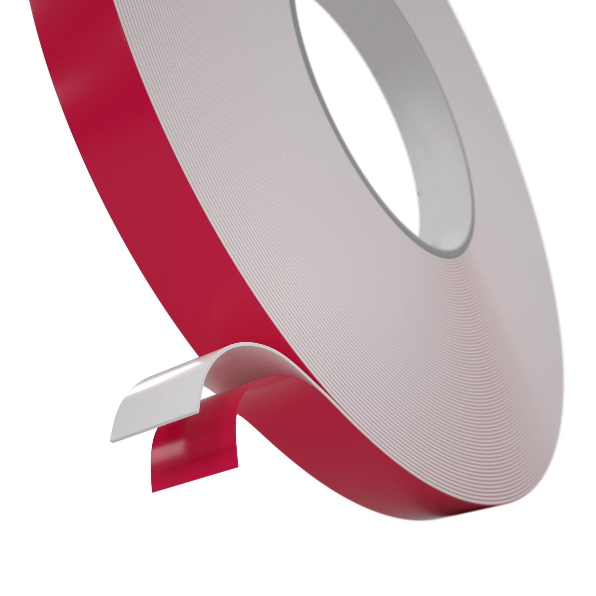 Wooden World - Double side Foam tape PE - White foam - 1 mm Thick 35 mm width and 50 m long - Red spacer - Image 3