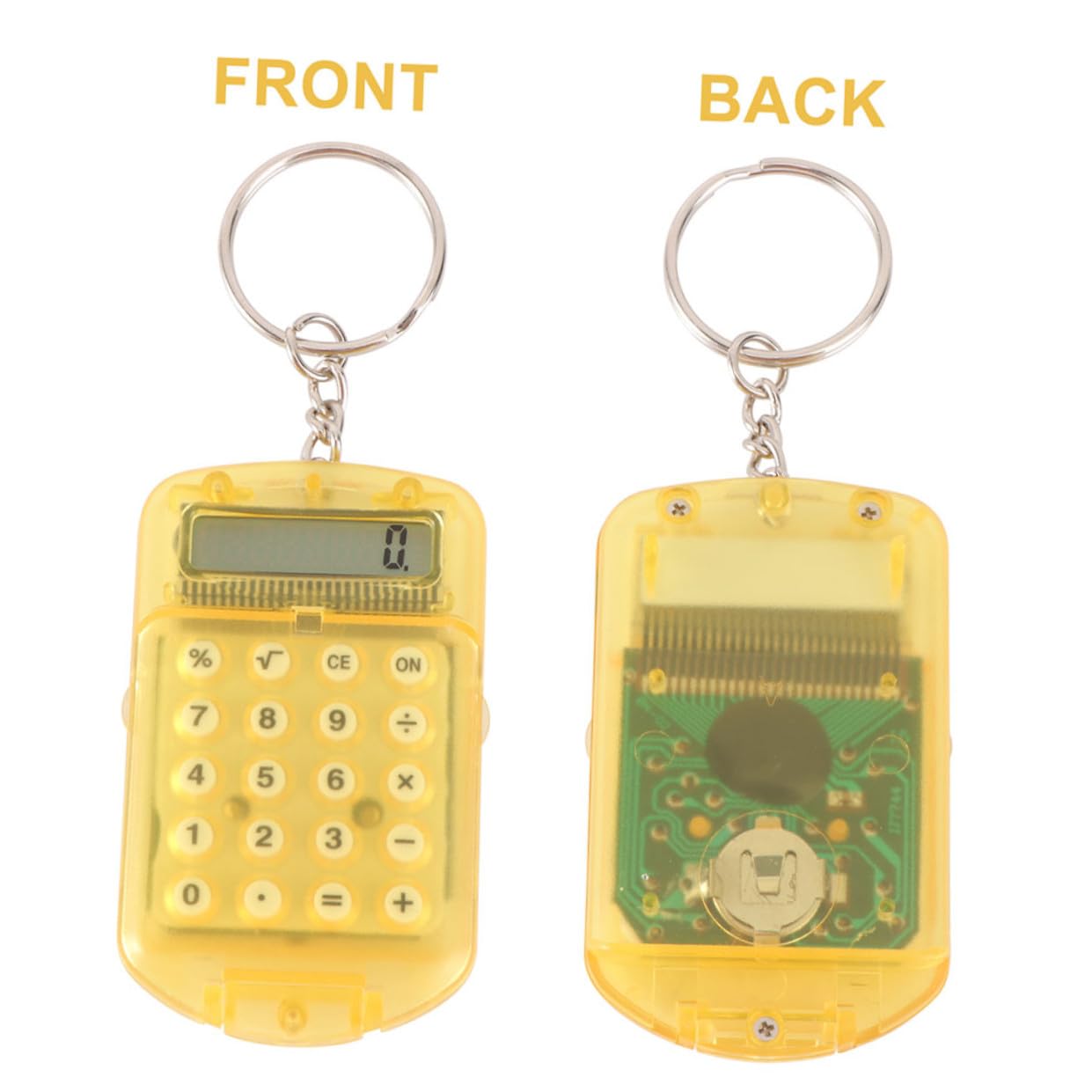 DOITOOL Calculadora De Bolsillo Abatible con Llaveros Mini Calculadora para Estudiantes Y Diseño Práctico Y Portátil para Casa Escuela Y Oficina Piezas X 4