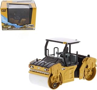 1:64 Scale Caterpillar CB-13 Tandem Vibratory Roller with ROPS - Construction Metal Series by Diecast Masters - 85630- Authentic Cat Trade Dress and Paint - Made of Diecast Metal with Plastic Parts