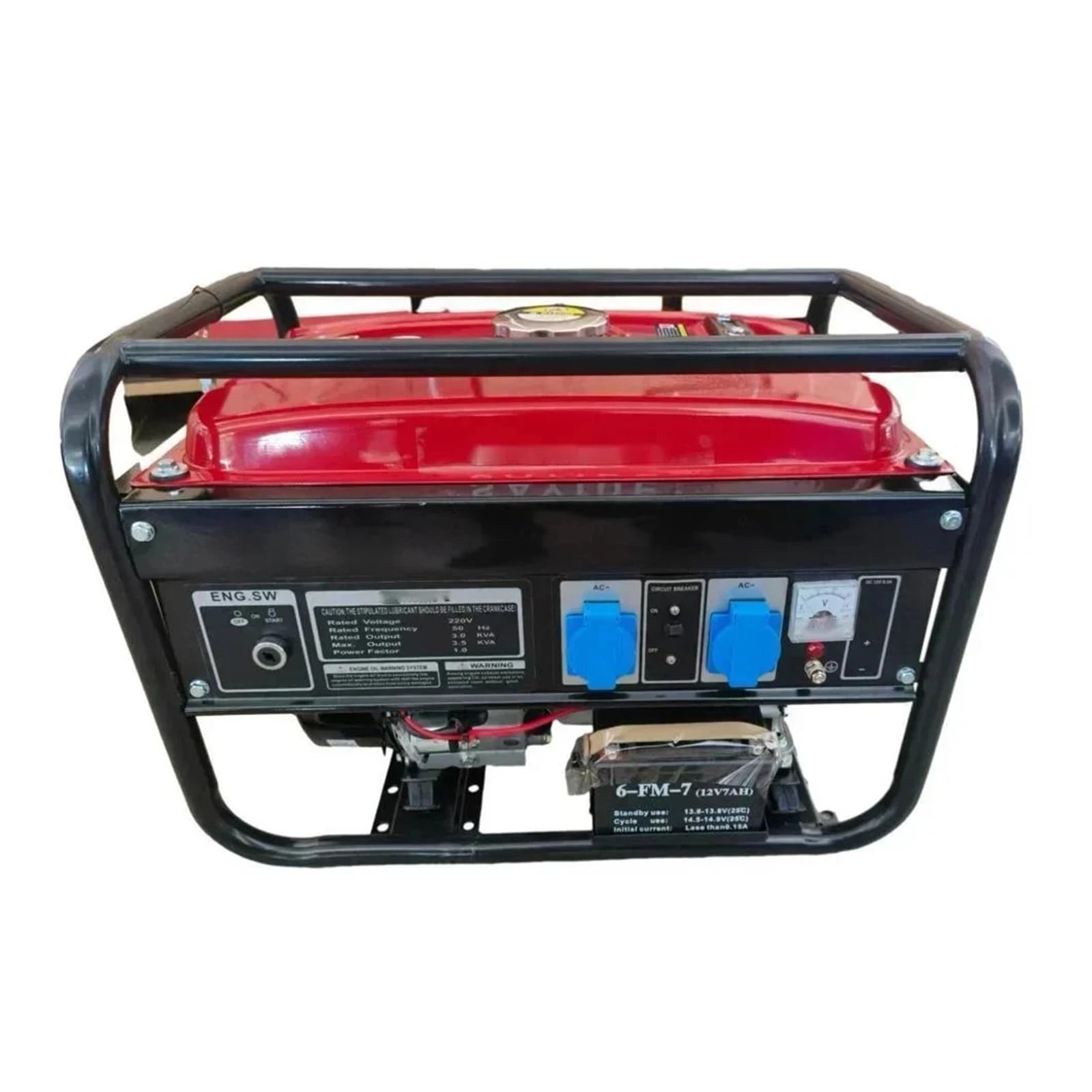 Generatore di avviamento elettrico for uso domestico da 220 V 2,2 kW | Pannello da campeggio monofase doppia alimentazione senza pneumatici