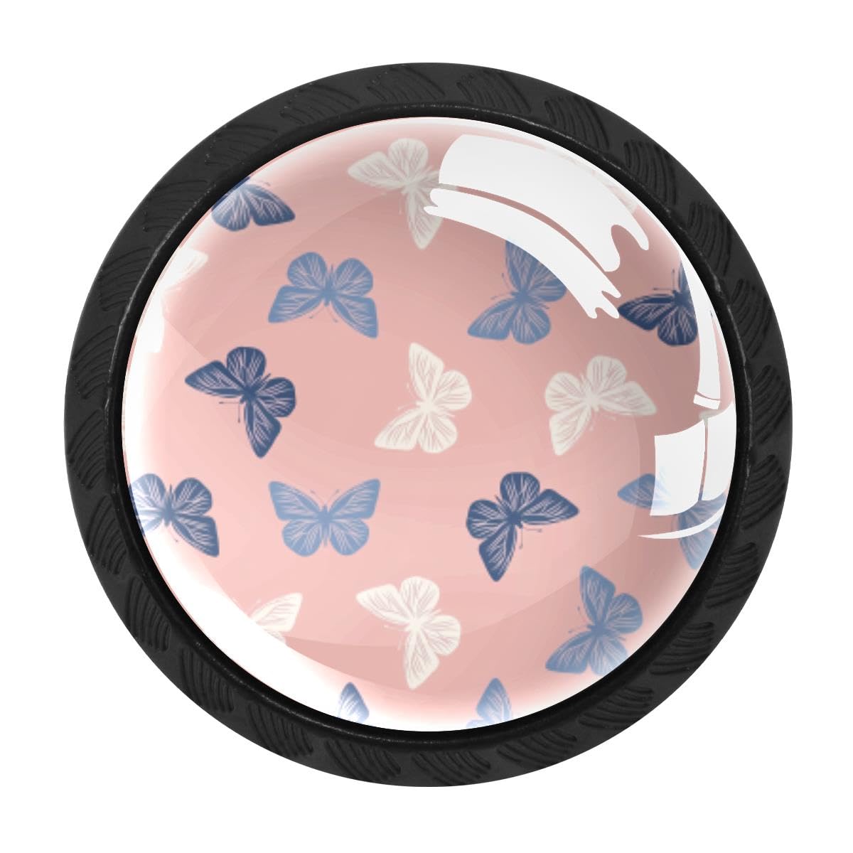 HEOEH 4 PCS Kitchen Cabinet Knobs, Butterfly Drawer Knobs Dresser Handles