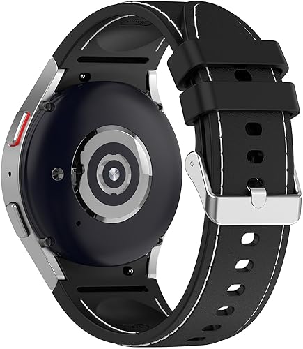 Miniatura 4 de Disscool Pulseras de repuesto compatibles con Samsung Galaxy Watch 6/Watch 5, correa ajustable de silicona suave de 0.787 pulgadas con liberación