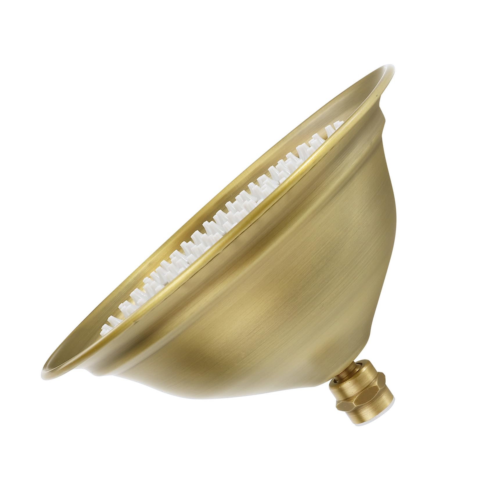 Pommeau de bain fixe marron 20cm en acier inoxydable de haute qualité