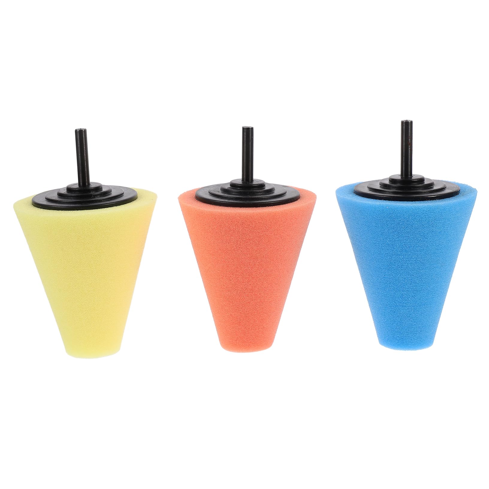 Zerodeko 5 Series Almohadillas Para Accesorios De Cuidado Del Automóvil Y Abrillantado De Pintura De Cono Para Superficies Irregulares 3 Piezas X 5