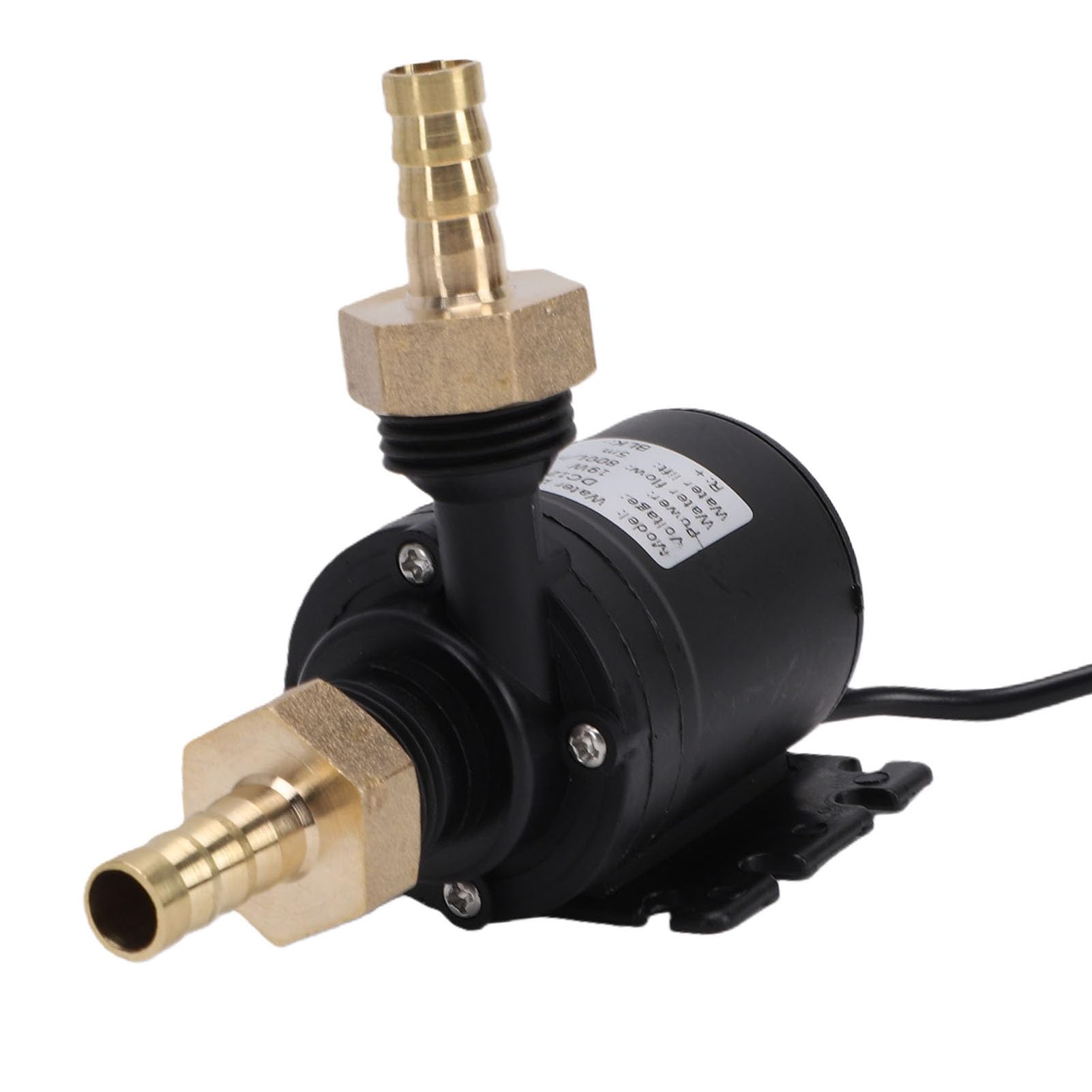 Zunate Pompe Submersible à Tête 800L/H 5M pour Système de Circulation Solaire de Fontaine, Pompe de Circulation D'eau à Moteur sans Balais Silencieux avec Connecteur en Laiton (Prise UE)