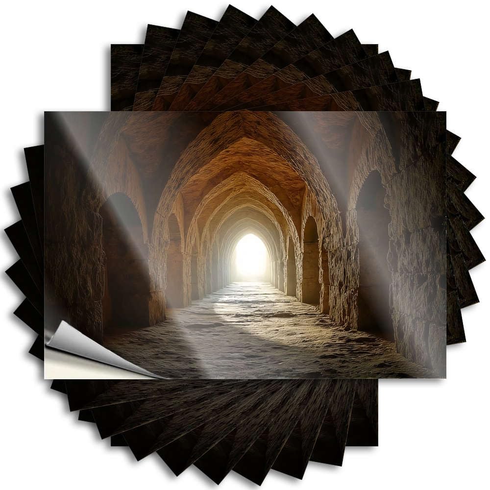 Sports Funny Sticker - Core Adults Window A Long, Dark Tunnel with Light At The End(6X9CM)