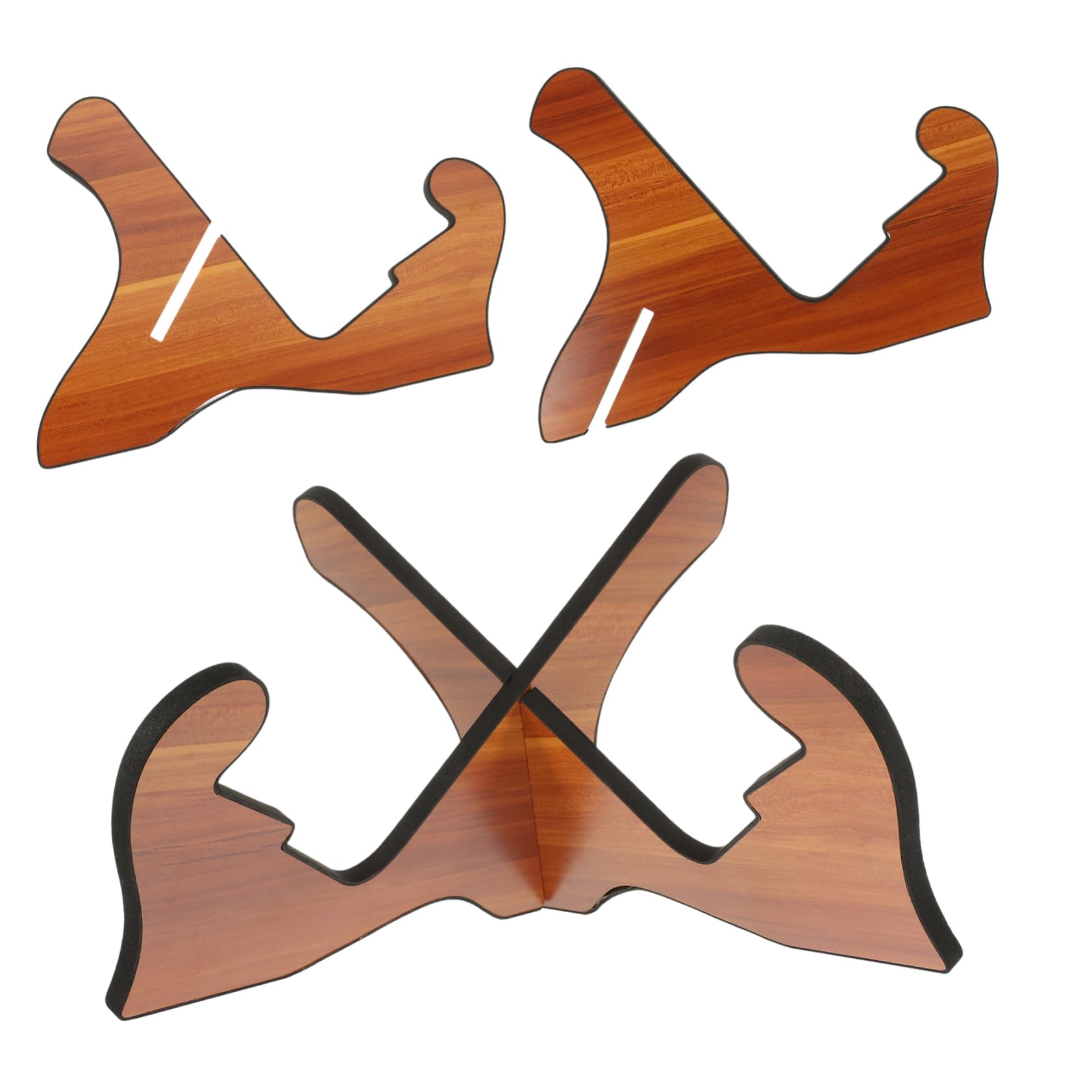 Hemobllo Supporto per Chitarra da Terra Portatile X in Legno Marrone | Smontabile, per Negozio e Casa, Adatto a Basso e Chitarra, Finitura Elegante