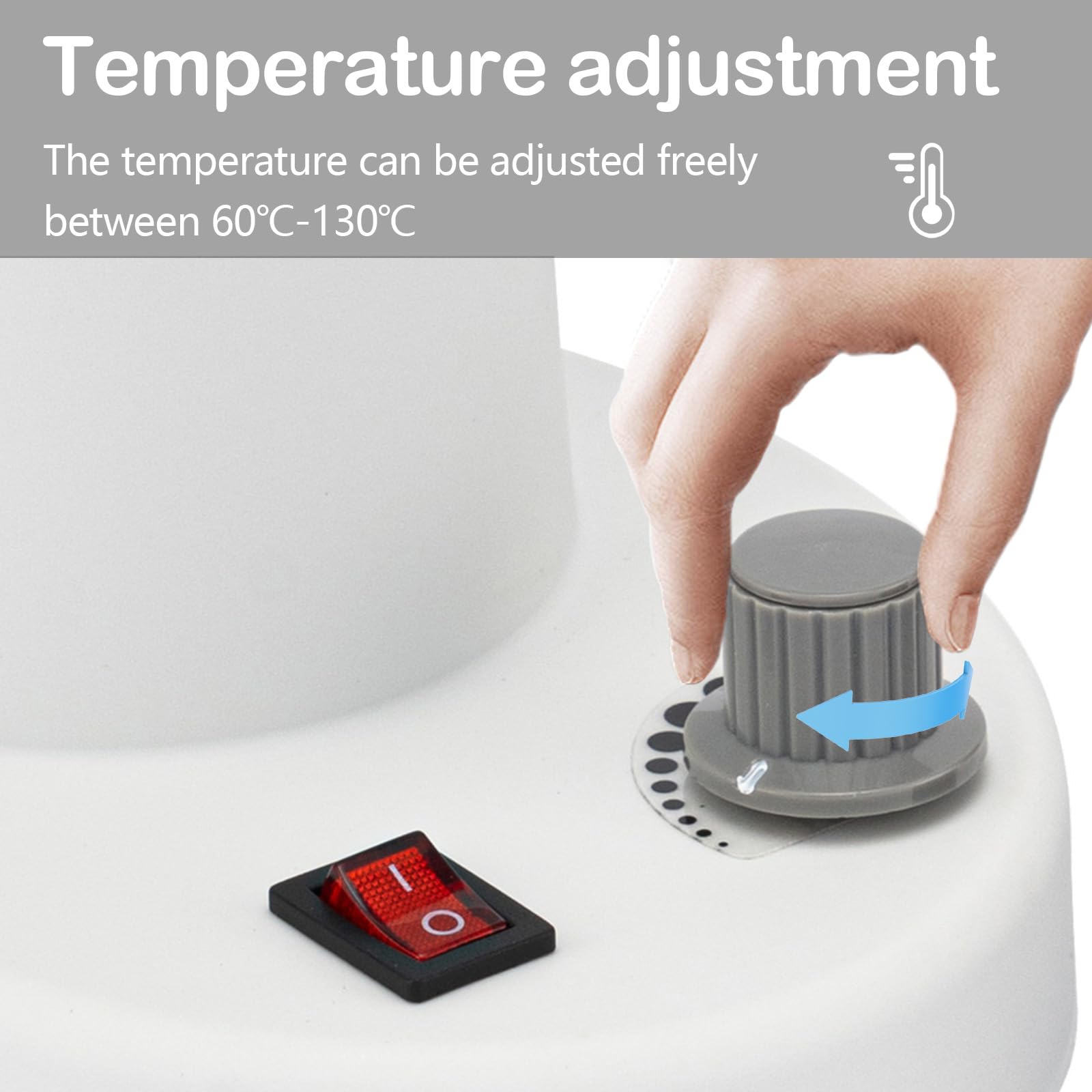 Calentador de Montura, Calentador de Montura de Gafas con Temperatura Ajustable, 60 ℃-130 ℃ Calentador de Montura Ajustable de Temperatura Calentador de Gafas Equipo de Calefacción