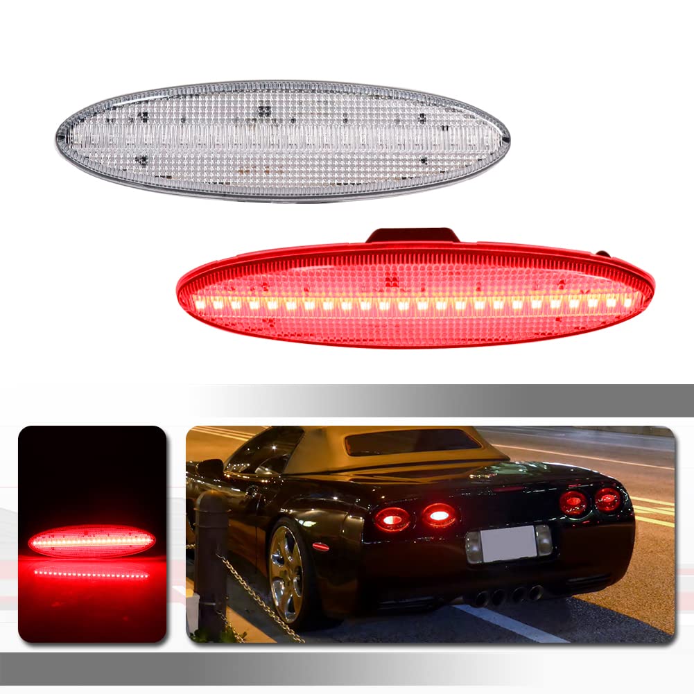 Smoked Lens Red Led Rear Side Marker Light For 1997-2004 Chevy Corvette C5 2PC Acquista In Modo Economico - Spedizione Gratuita, Recensioni Reali Con Foto - Foto 6
