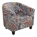 🛋Perfekter Cocktailsessel Schutz⭐Diese Loungesessel Schonbezüge haben verschiedene Muster, verwandeln Ihren alten, beschädigten oder hässlichen Sessel in einen neuen Look und passen zu Ihrem Zimmerthema. Die Sesselhusse schützt Ihr Sofa vor Kratzern, Flecken und Abnutzung, besonders wenn Sie Kinder und Haustiere haben. Mit einem eingenähten elastischen Boden, damit die Möbel leicht voll abgedeckt und fest an ihrem Platz gehalten werden können.