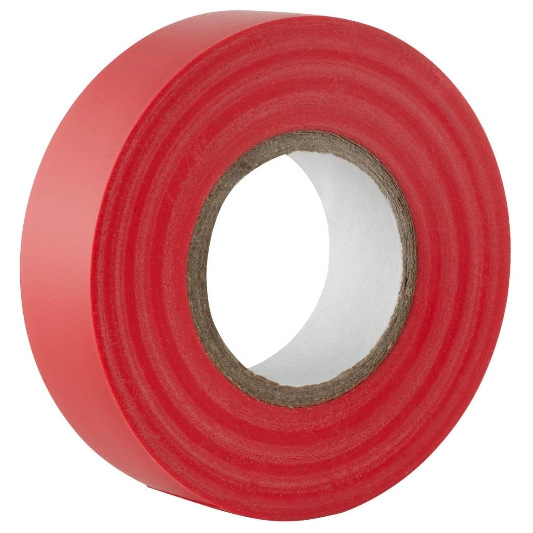 GOCABLETIES Isolierband Rot 19 mm x 20 m 250 Rollen