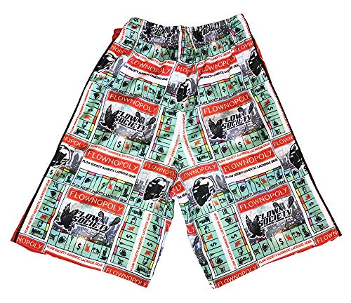 Flow Society Flownopoly Attack Boys Shorts - LAX - Athletic - Basketball - Baseball - Hockey - Football - Lacrosse - Multi2