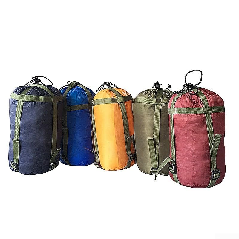 Outdoor Camping Bag Waterproof Compression Stuff Sack, Easy to Use Drawstring Closure (Army Green)