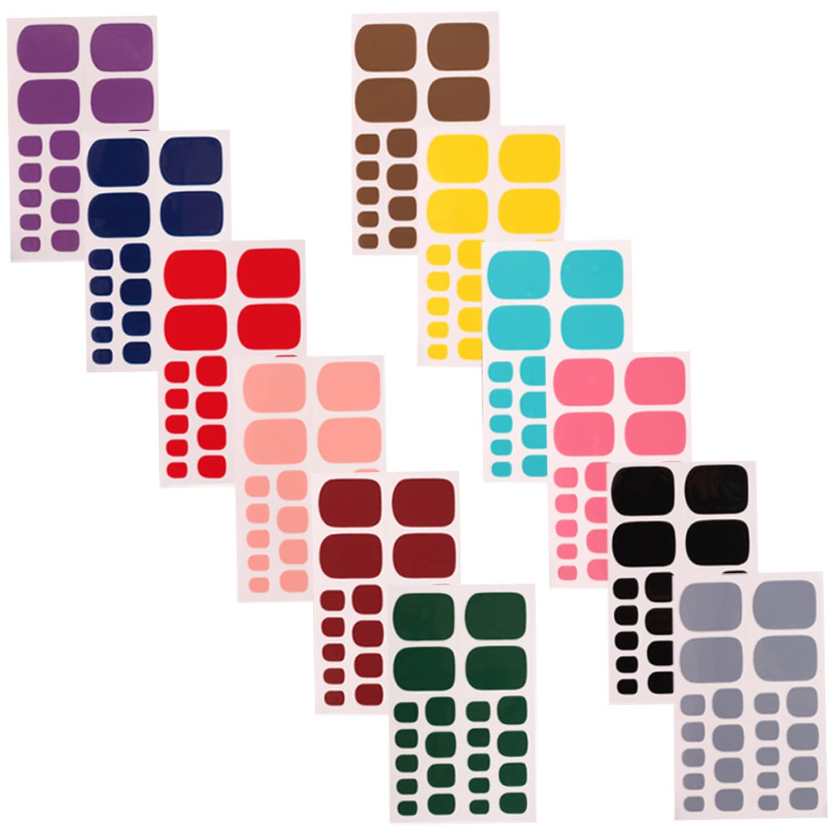 60fogli Adesivi Per Unghie Dei Decorazioni Auto-adesive Per Nail Art Facili Applicare Per Manicure e Pedicure Casa Design