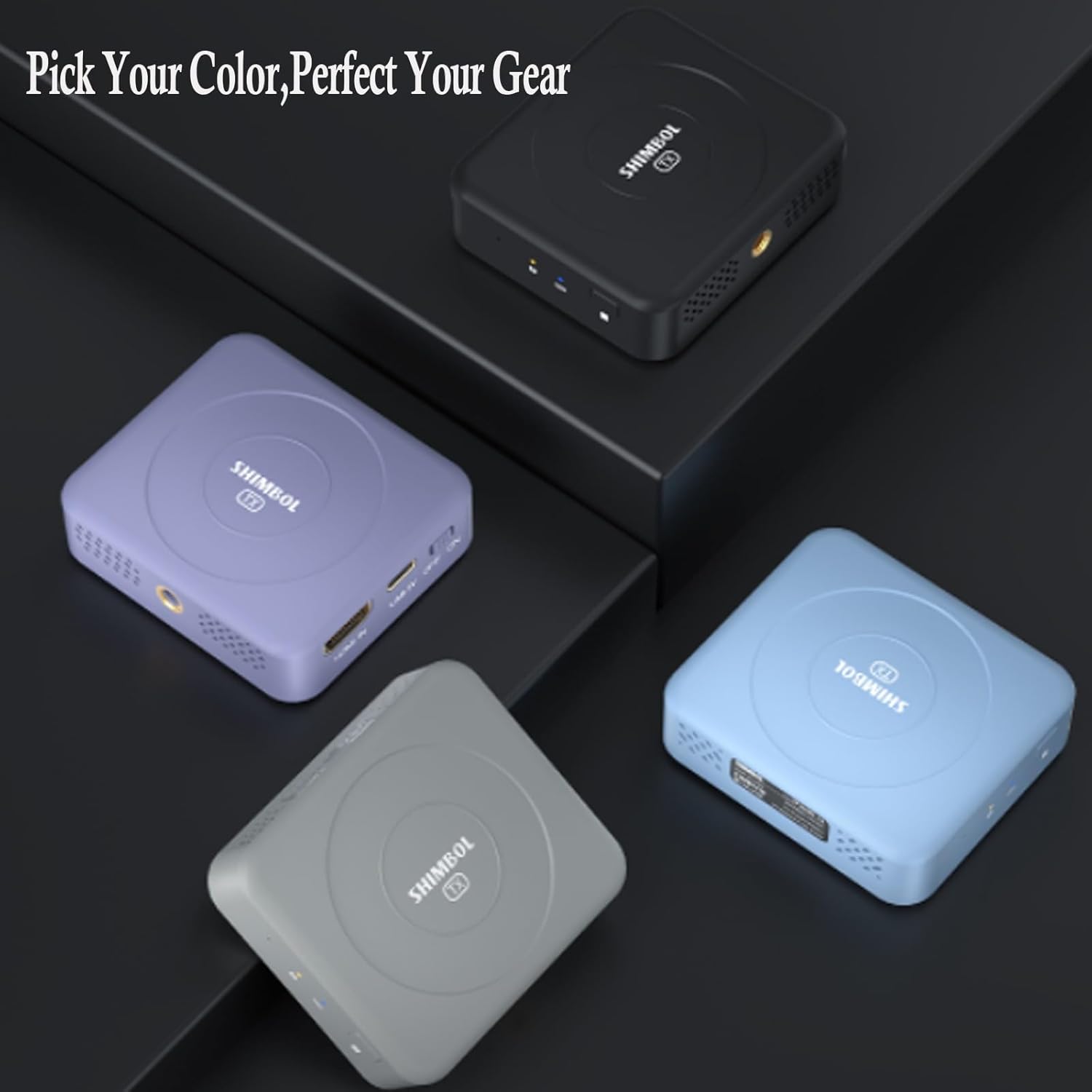 TP Nano Wireless Video Transmitter for Phone and DSLR Camera, HDMI Input, 492 FT Transmission Range, 60ms Latency, Transmitter and Receiver for Live Broadcasting, Filmmaking, Meeting (Purple)