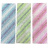 LEDSHLIU Autoadhesivo Diamante Decorativo Rhinestone Pegatina para Álbum de Recortes Joyería Cara Maquillaje de Ojos Niños DIY Craft Tarjeta Decoración (1512pcs)
