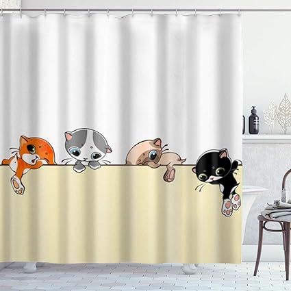 Amazon Kapanou 防水 シャワーカーテン 4可愛い猫がカーテンを登る可愛い表情 かわいいシャワーカーテン ユニットバス バスルーム 芸術の装飾 180cmx180cm バスフック付き 取り付け簡単 シャワーカーテン ホーム キッチン オンライン通販 Amazon Kapanou 防水 シャワーカーテン 4可愛い猫がカーテンを登る可愛い表情 かわいいシャワーカーテン ユニットバス バスルーム 芸術の装飾 180cmx180cm バスフック付き 取り付け簡単 シャワーカーテン ホーム キッチン オンライン通販