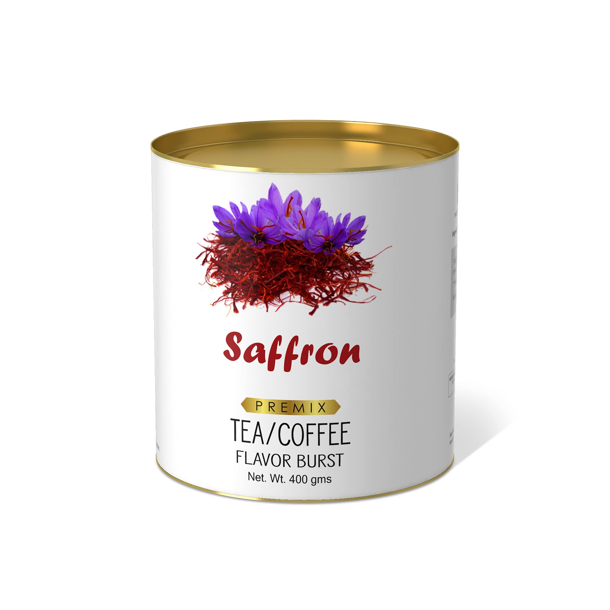 Saffron Flavor Burst. Just add to your Tea, Coffee, Frappe, Milkshake, Hot Milk (250gm)