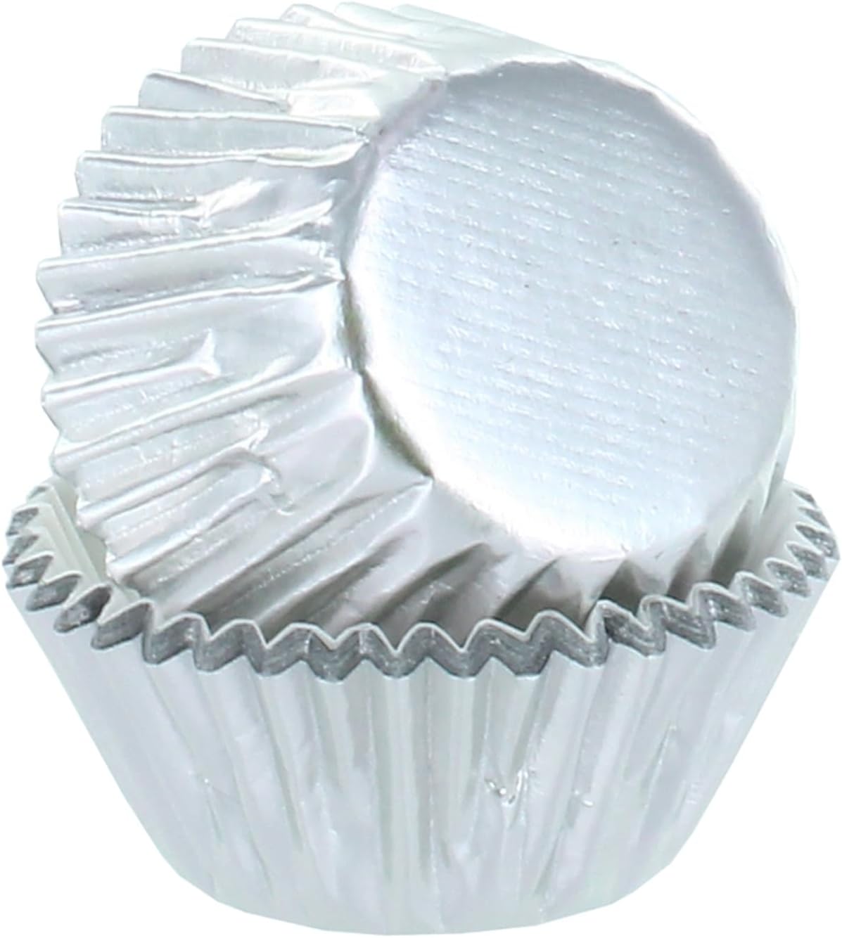 Culpitt Mini Baking Cases Silver Petit Four Cases, Foil Lined Cupcake Case for Fairy Cakes and
