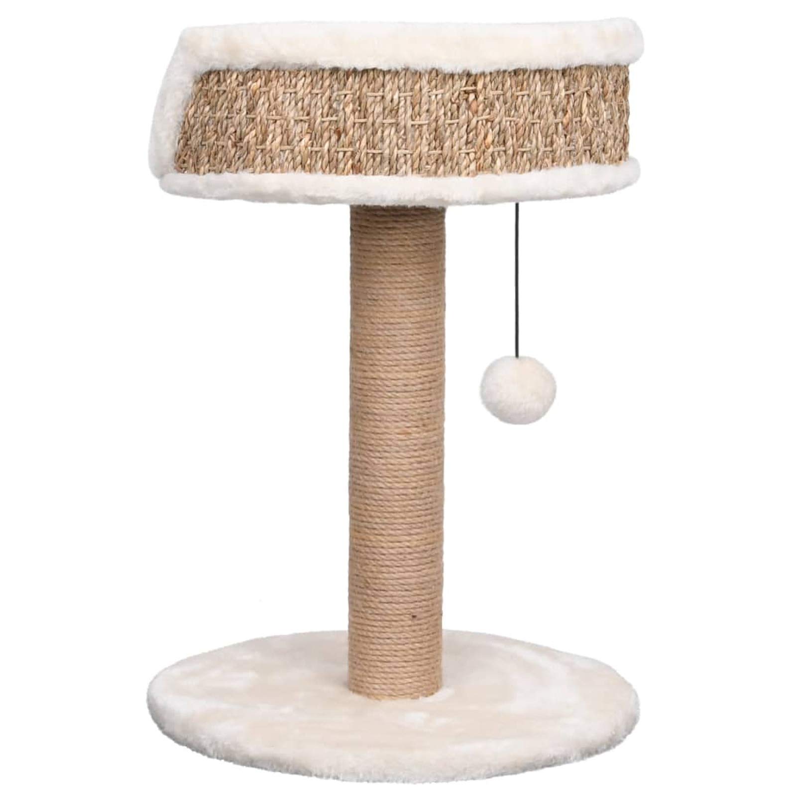 Homgoday Albero tiragraffi con palo tiragraffi da 49 cm, in alghe marine, torre tiragraffi a torre, casa per arrampicata per gatti multilivello, centro attività per gatti da interno