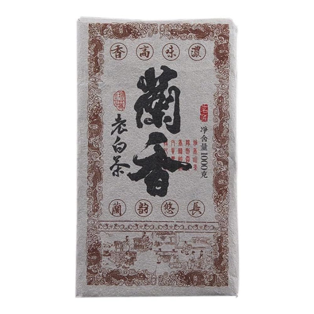 Yunnan Orchidee Duftender süßer gealterter weißer Tee Ziegel 1000g / 35,27oz Erstklassiger alter Baum Pu 'er Roher Tee